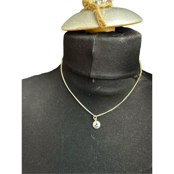 Silver and multi color gray and pearl white necklace and windmill charm necklace - Picture 6 of 11